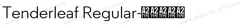 Tenderleaf Regular字体转换
